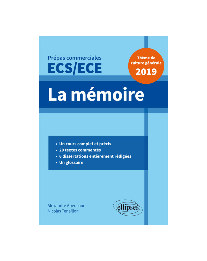 Thème de culture générale - Prépas commerciales ECS / ECE 2019