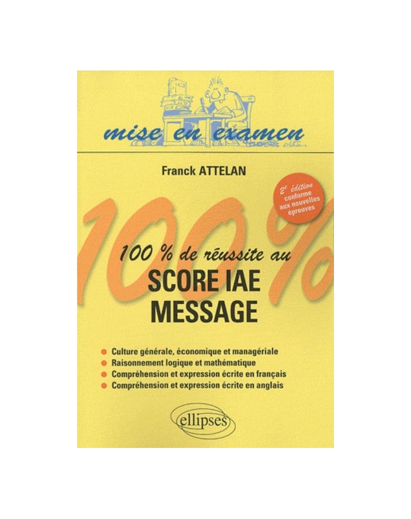 100% de réussite au score IAE - Message - 2e édition