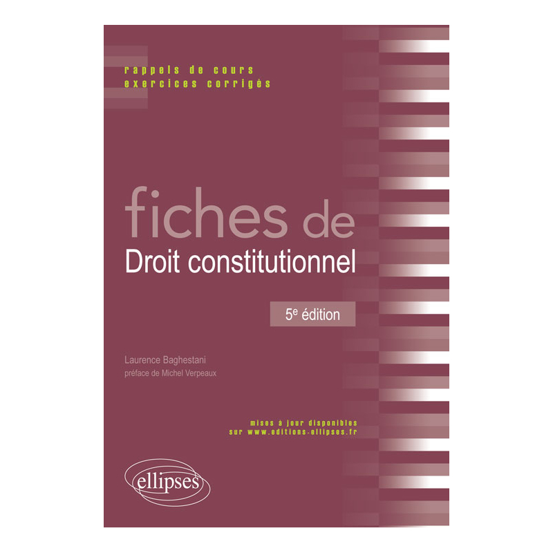 Fiches de Droit constitutionnel - 5e édition
