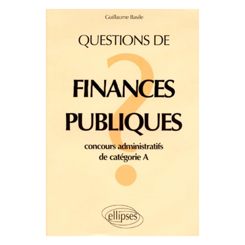 Questions de finances publiques