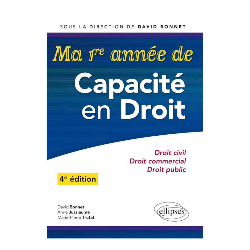 Ma 1re année de capacité en droit - 4e édition