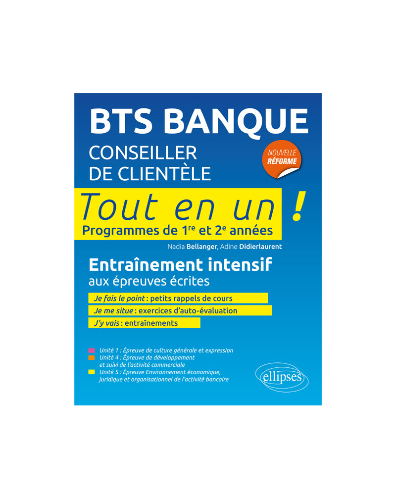 BTS Banque • Tout en 1 examen final • Programme de 1re et 2e année • Entraînement intensif