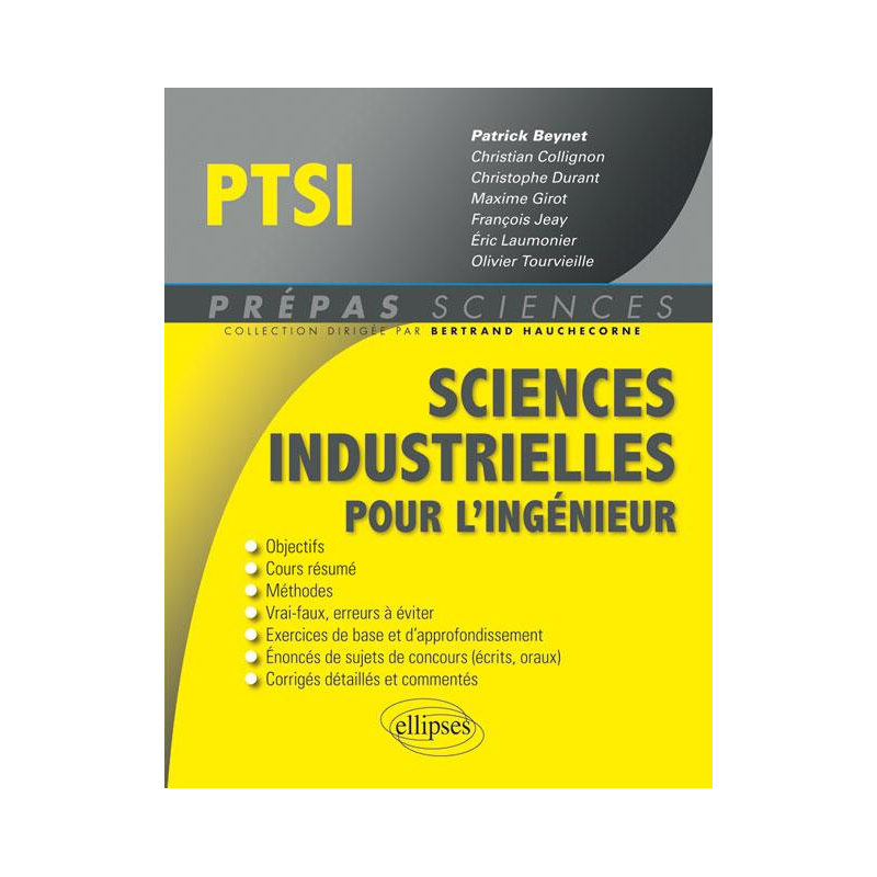 Sciences industrielles pour l'ingénieur PTSI