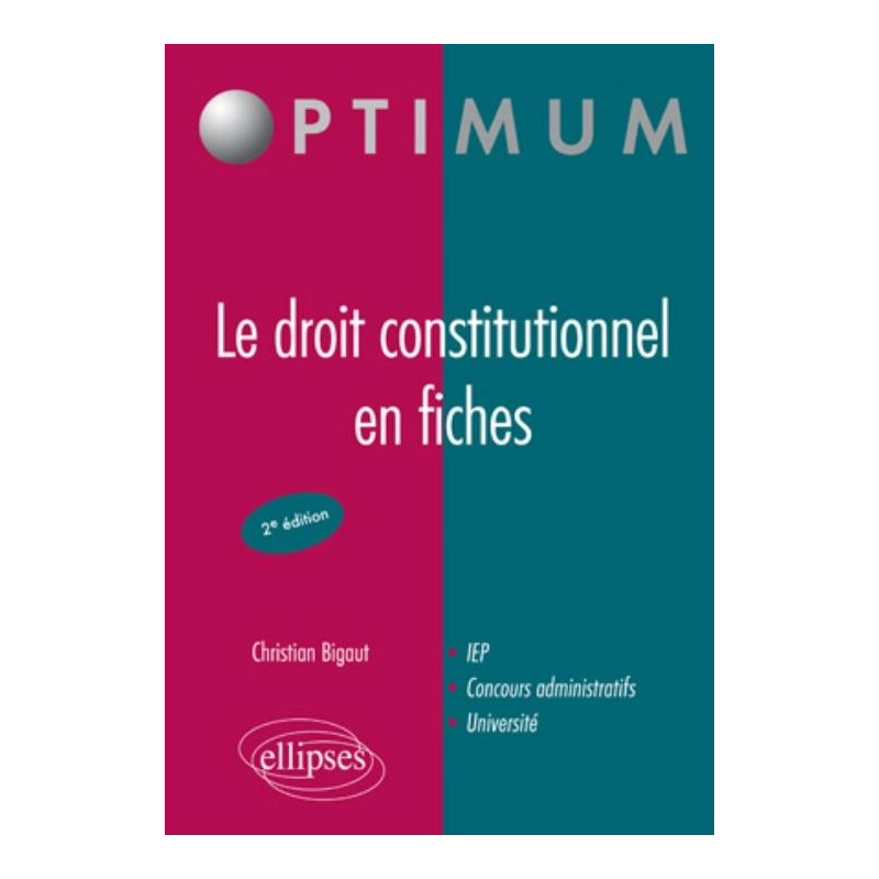 Le droit constitutionnel en fiches (2e édition)