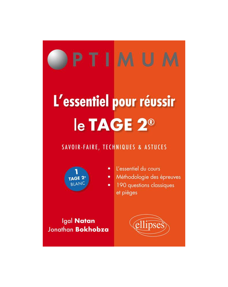 l'essentiel pour réussir le Tage 2