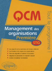 QCM management des organisations - Première STG