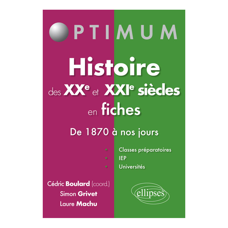 L’histoire des XXe et XXIe siècle en fiches. De 1870 à nos jours