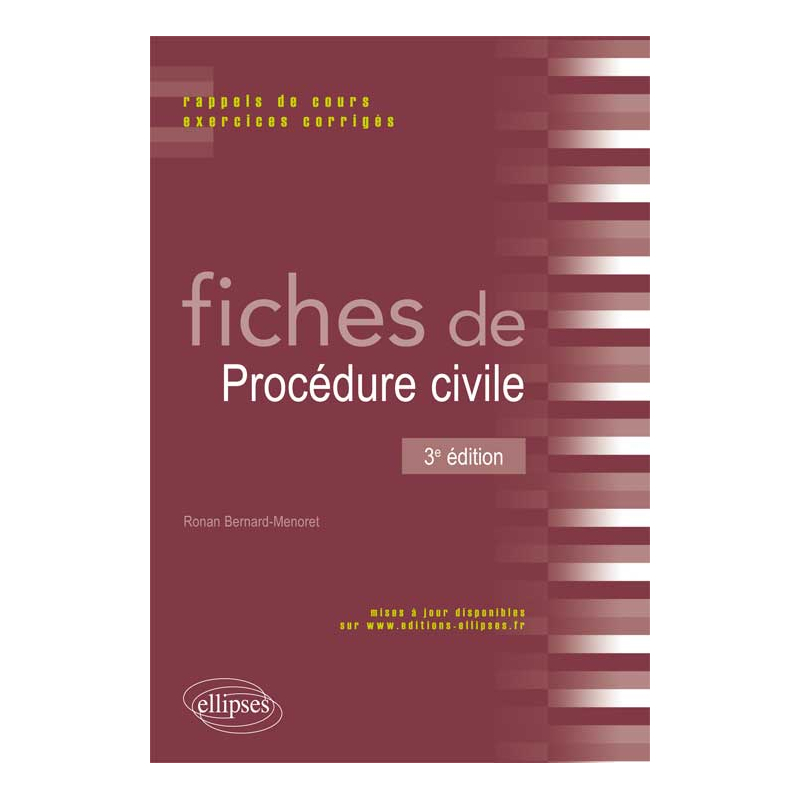 Fiches de Procédure civile. 3e édition