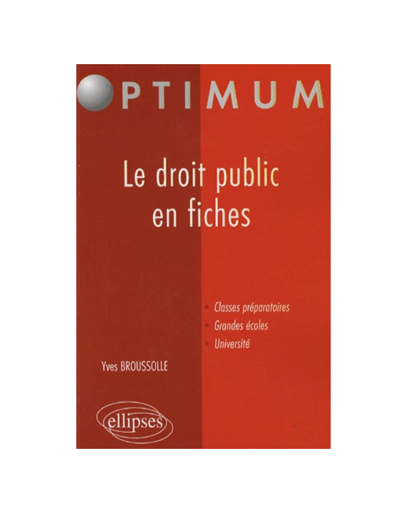 Le droit public en fiches