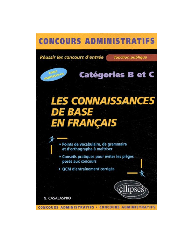 Les connaissances de base en français - catégories B et C