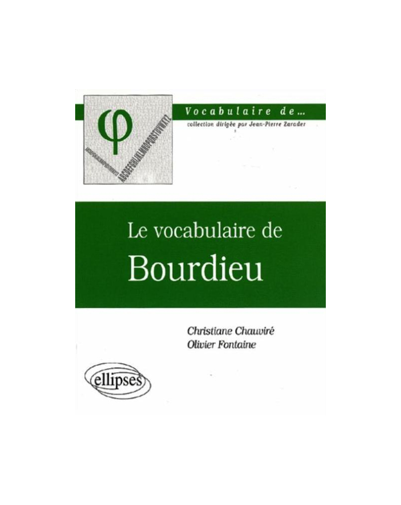 Le vocabulaire de Bourdieu