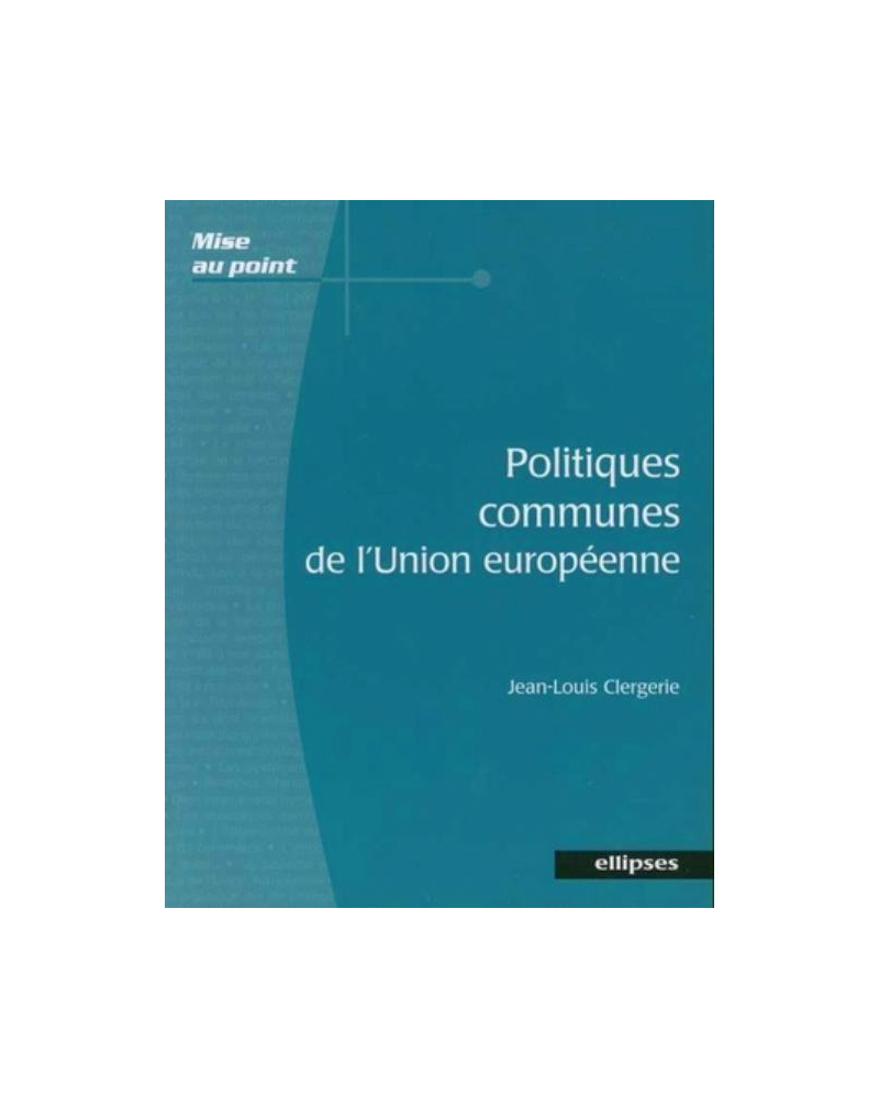 Politiques communes de l'Union européenne