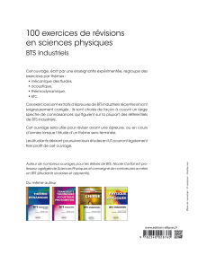 100 exercices de révisions en sciences physiques - BTS Industriels