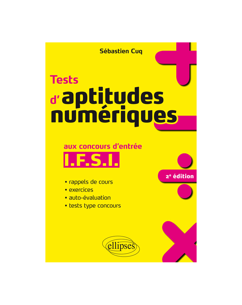 Tests d’aptitudes numériques aux concours d’entrée IFSI - 2e édition
