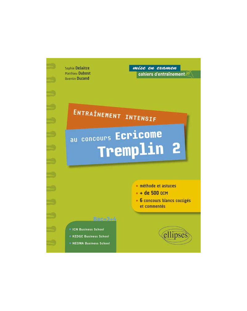 Entraînement intensif au concours Ecricome Tremplin 2