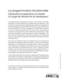 La programmation fonctionnelle - Introduction et applications en Haskell à l'usage de l'étudiant et du développeur