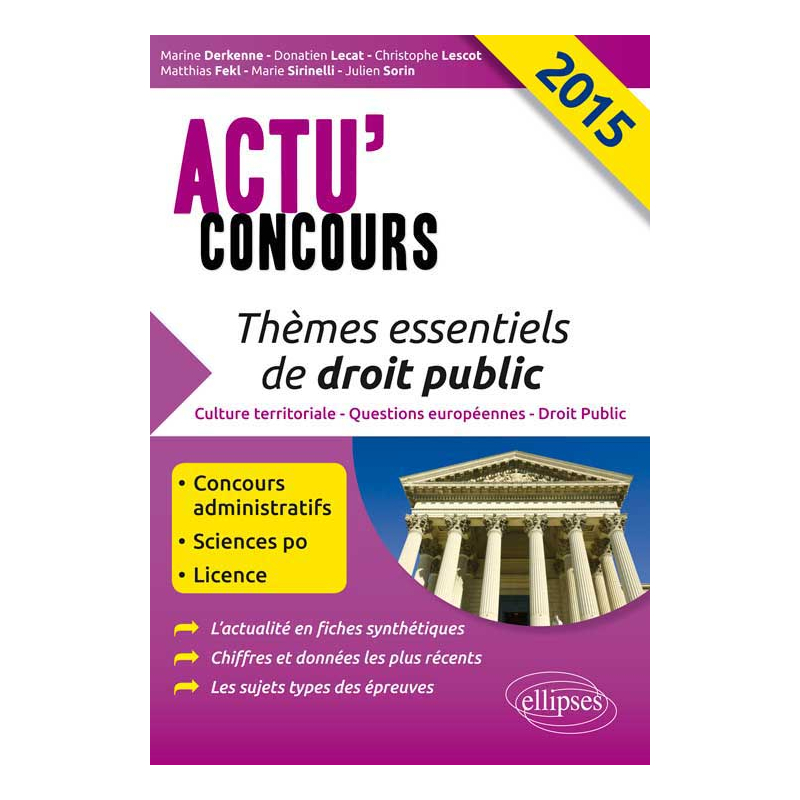 Thèmes essentiels de droit public - 2015