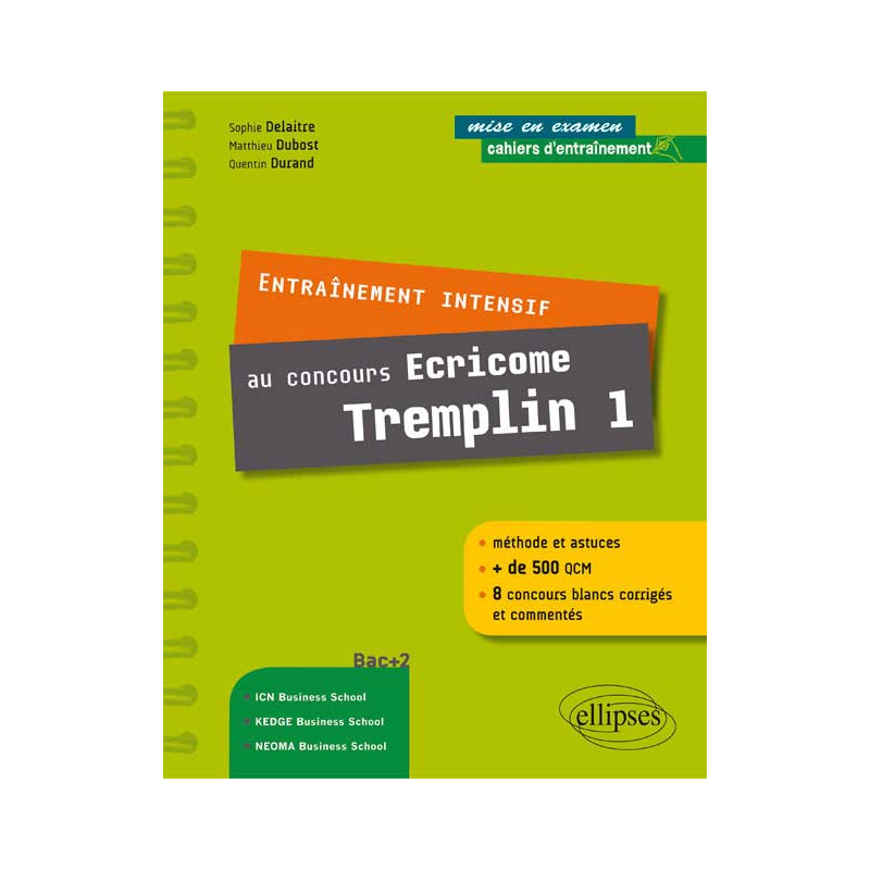 Entraînement intensif au concours Ecricome Tremplin 1
