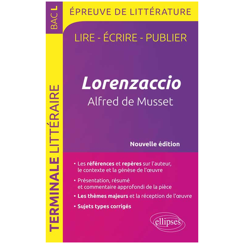 Lorenzaccio, Musset  - nouvelle édition
