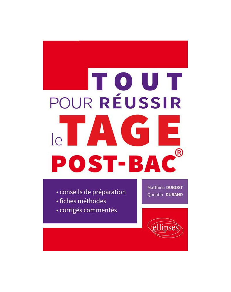 Tout pour réussir le Tage post-bac®