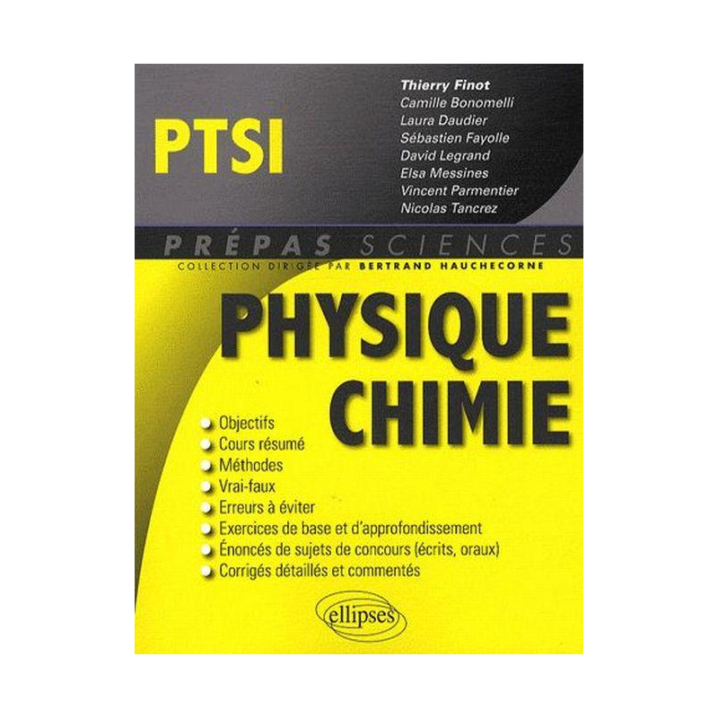Physique-Chimie PTSI