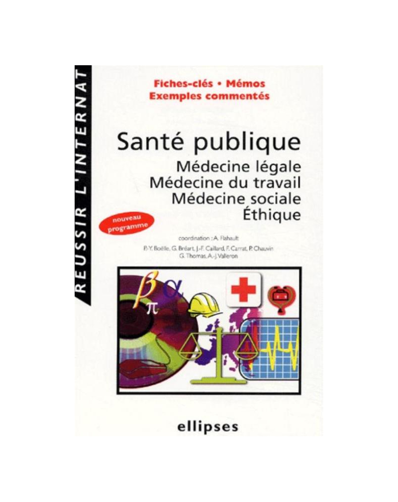 Santé publique, médecine légale, médecine du travail, médecine sociale, éthique