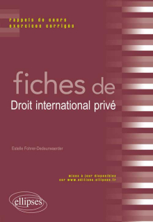 Fiches de Droit international privé
