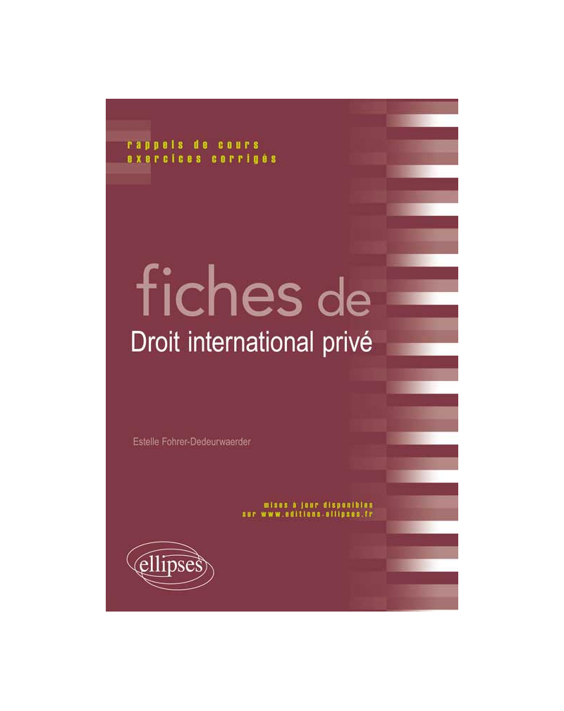 Fiches de Droit international privé