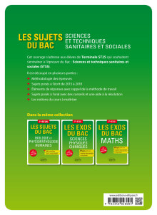 Sciences et techniques sanitaires et sociales - Terminale ST2S