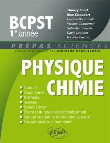 Physique-Chimie BCPST 1re année