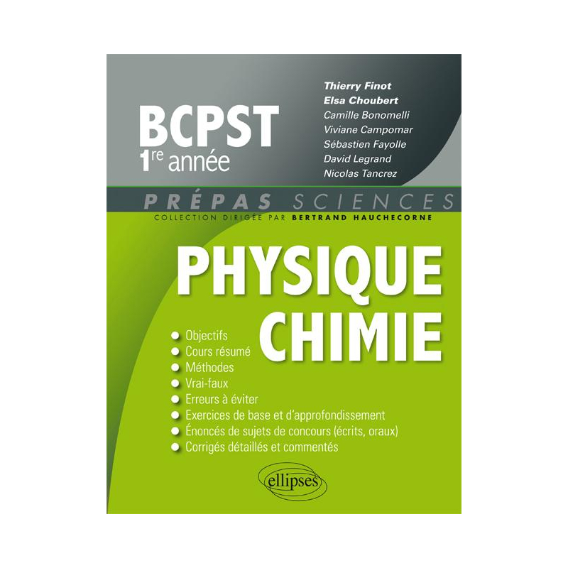 Physique-Chimie BCPST 1re année