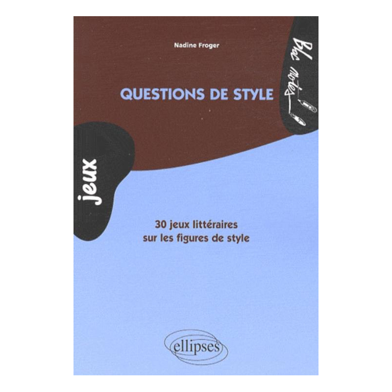 Questions de style. 30 jeux littéraires sur les figures de style