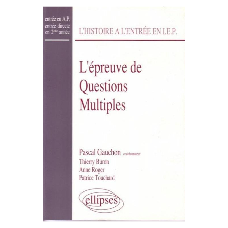 épreuve de questions multiples (L')