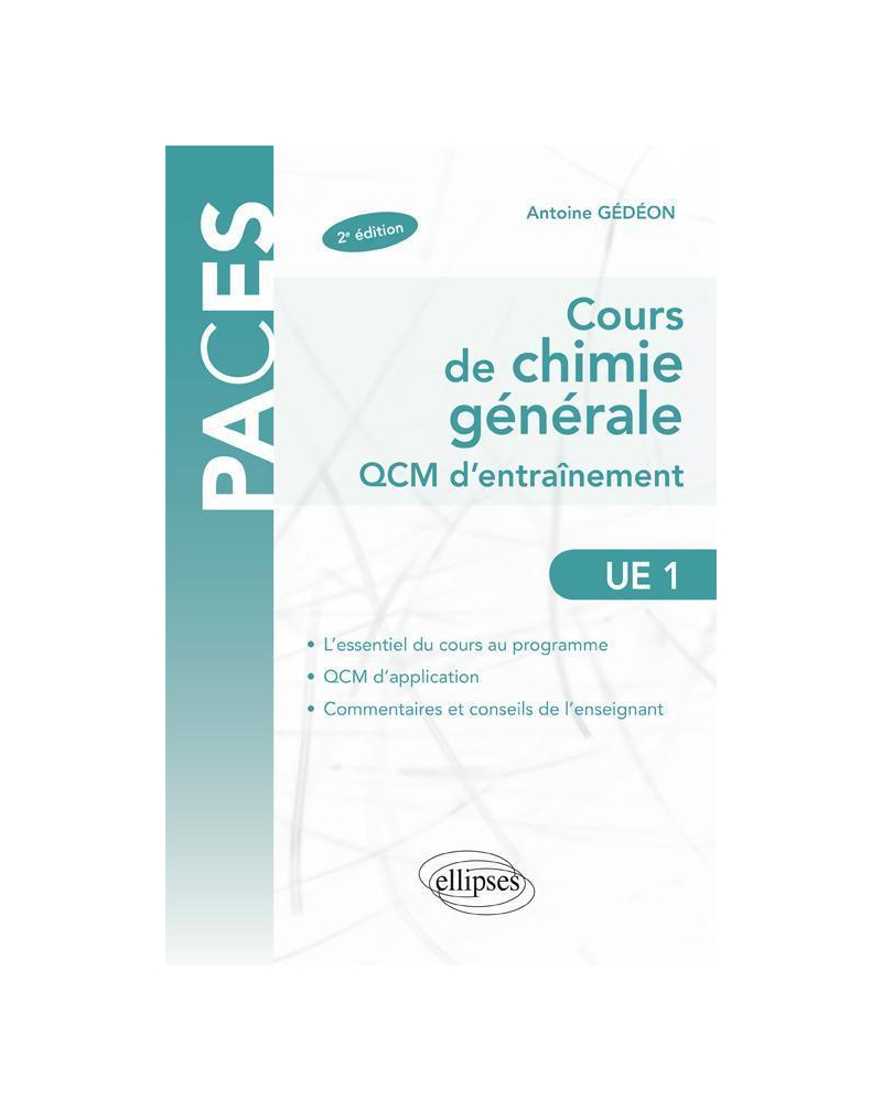 UE1 - Cours de chimie générale. QCM d'entraînement