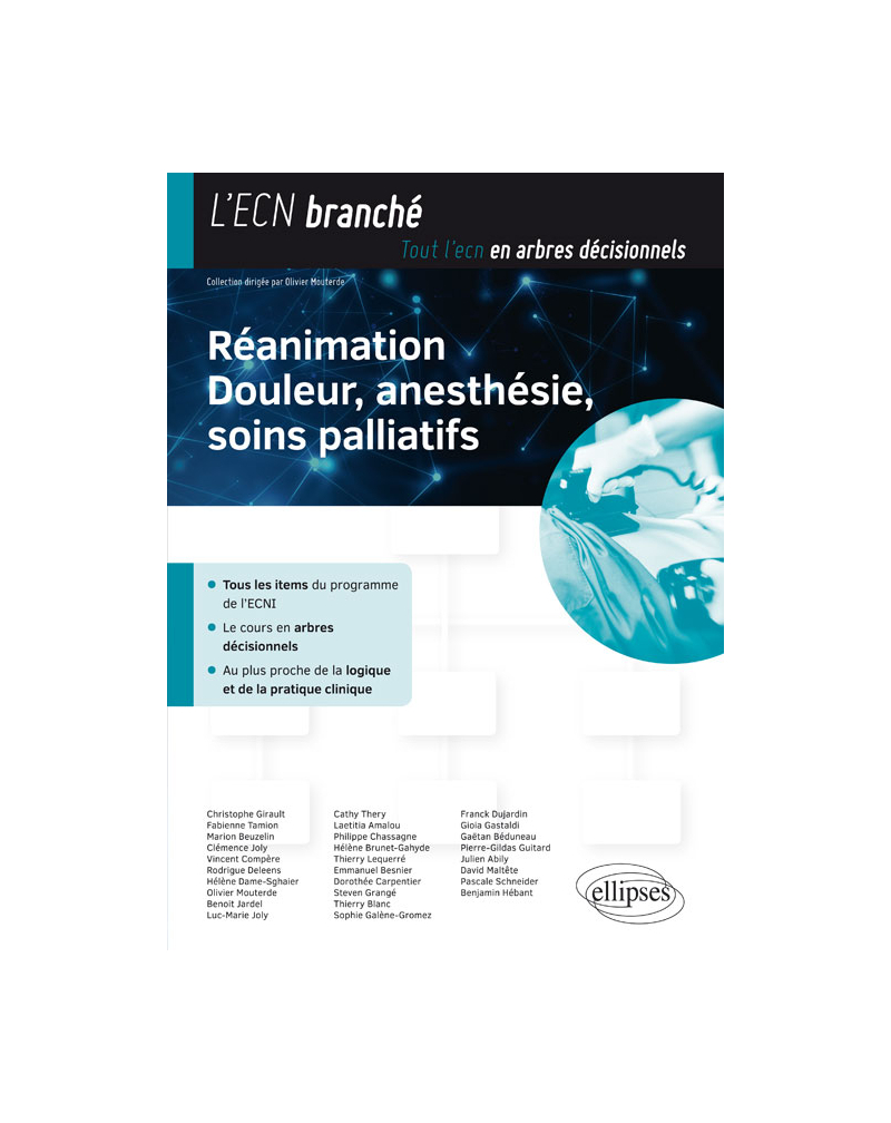 Réanimation, douleur, anesthésie, soins palliatifs