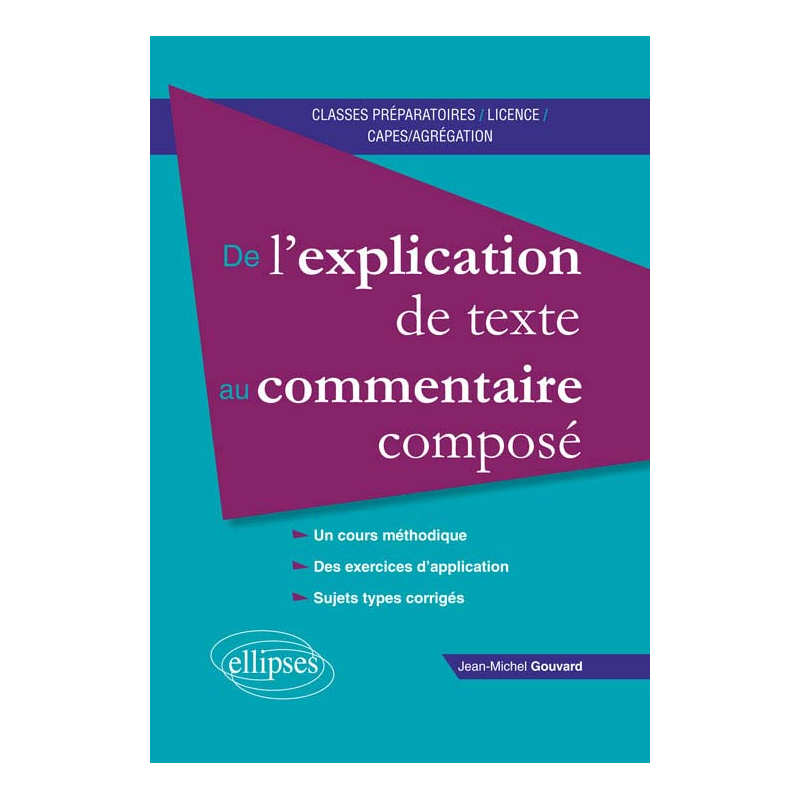 De l’explication de texte au commentaire composé