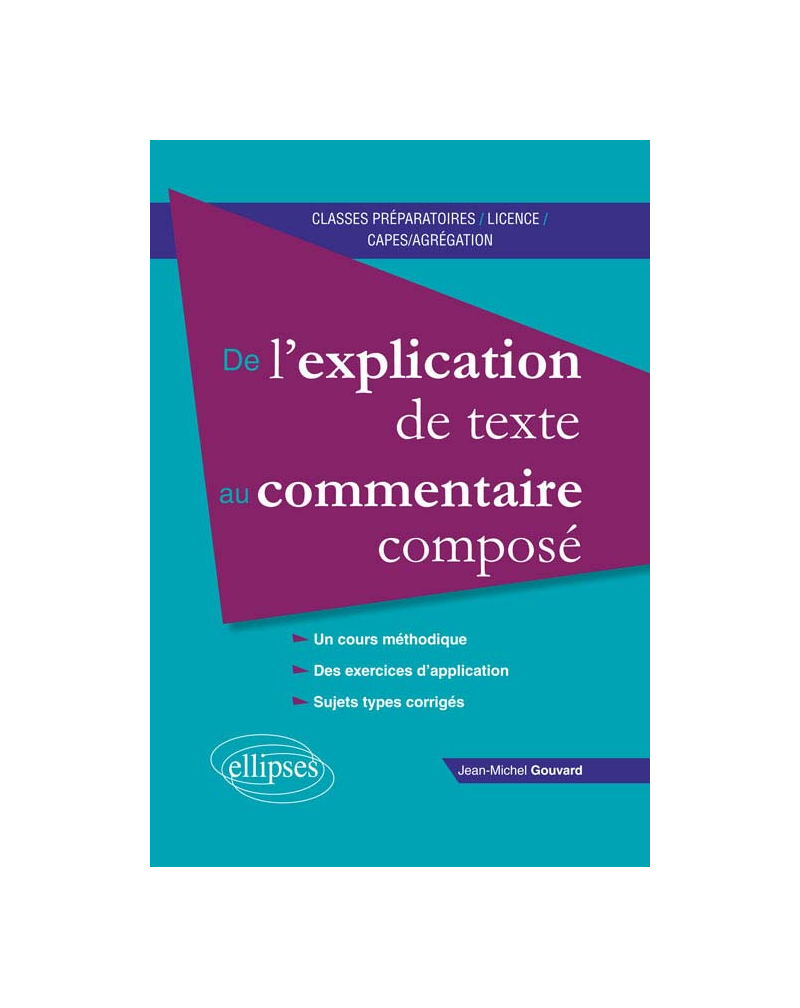 De l’explication de texte au commentaire composé
