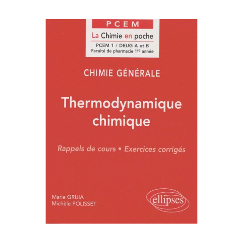 Chimie générale - 2 - Thermodynamique chimique