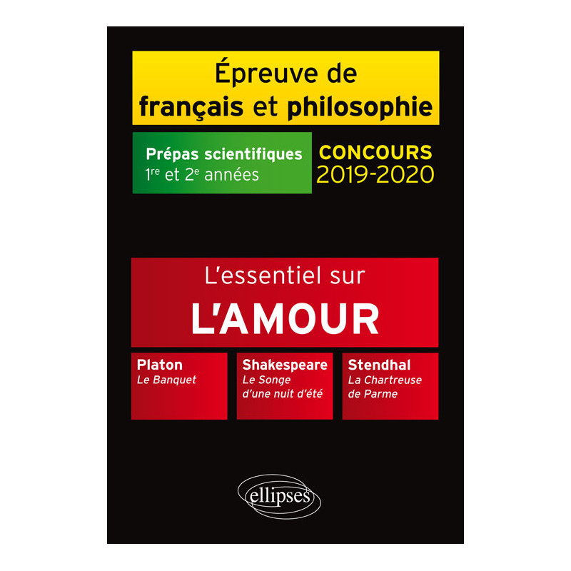 Thème et les trois œuvres. Epreuve de français/philo. Prépas scientifiques. 2019-2020
