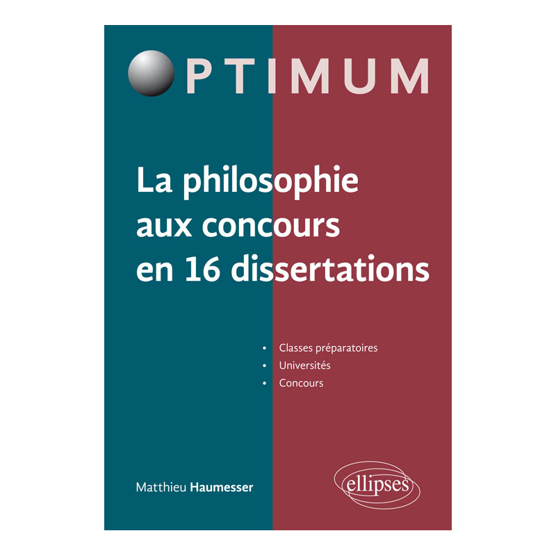 La philosophie aux concours en 16 dissertations