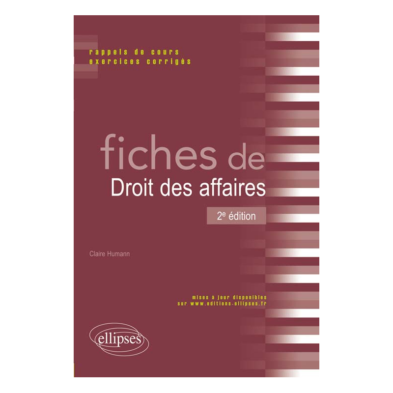 Fiches de Droit des affaires - 2e édition