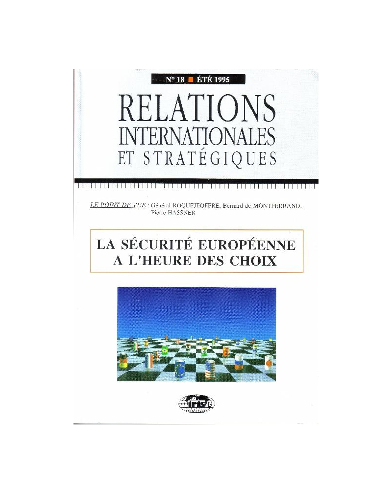 n°18 - La sécurité européenne à l'heure des choix