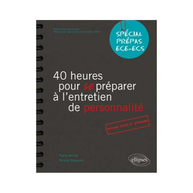 40 heures pour se préparer à l'entretien de personnalité - SPECIAL PRÉPAS HEC