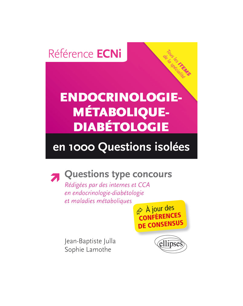 Endocrinologie-métabolique-diabétologie en 1000 questions isolées