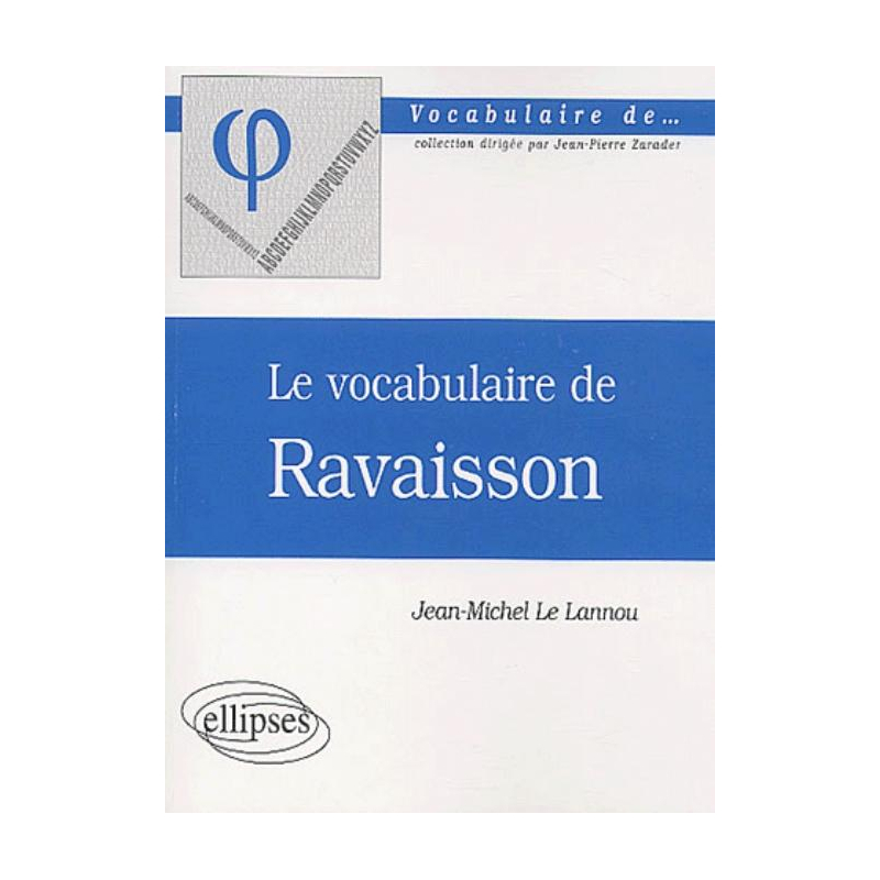 vocabulaire de Ravaisson (Le)