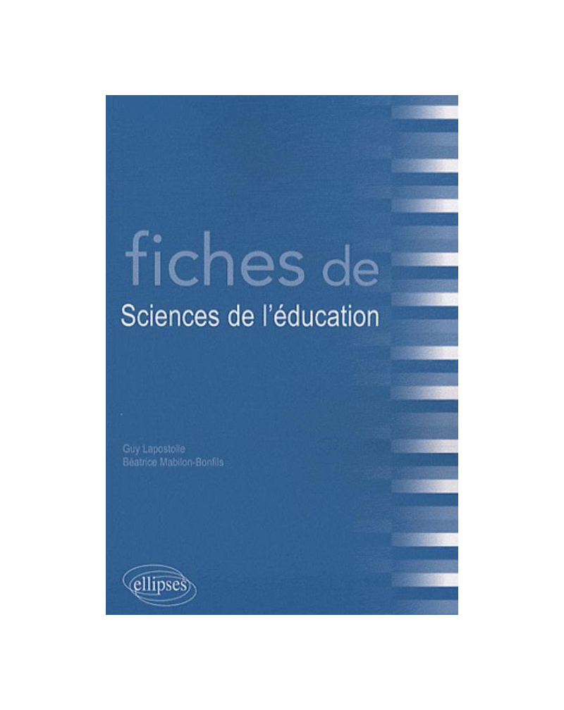 Fiches de Sciences de l'éducation