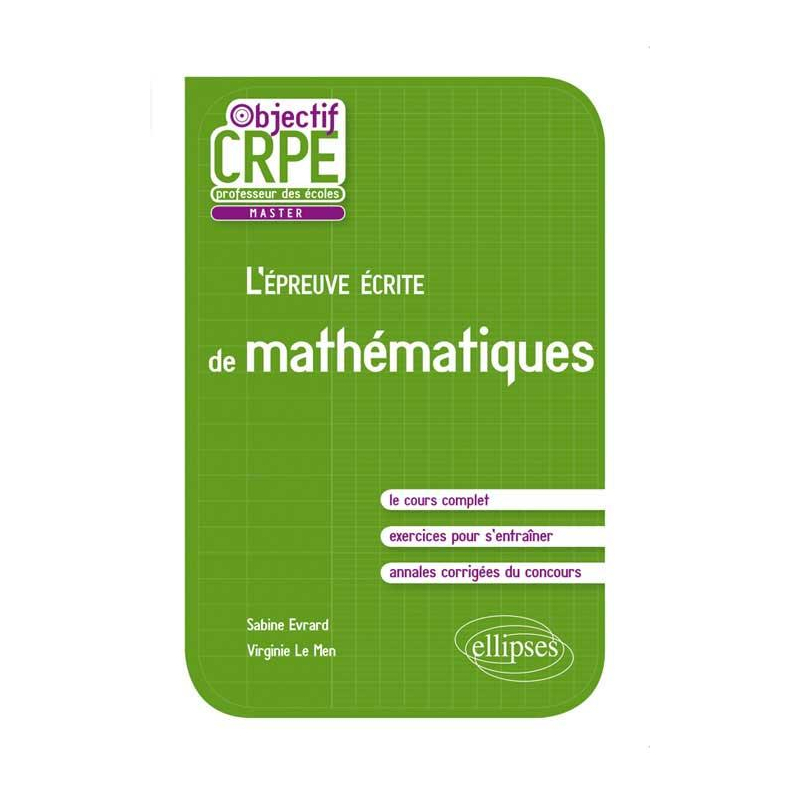 L'Épreuve écrite de mathématiques