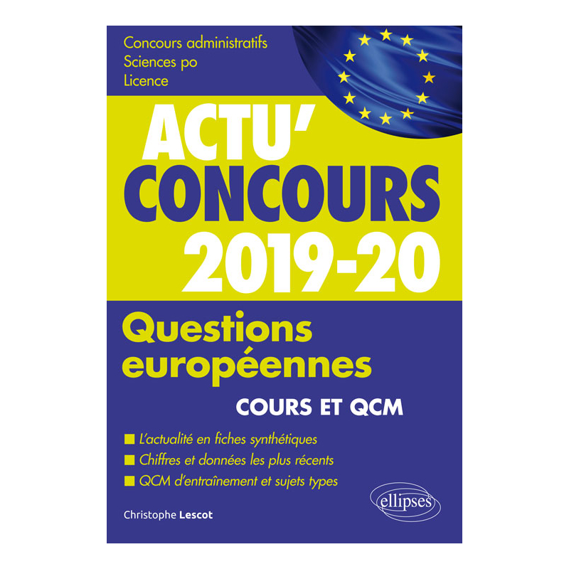 Questions européennes - concours 2019-2020