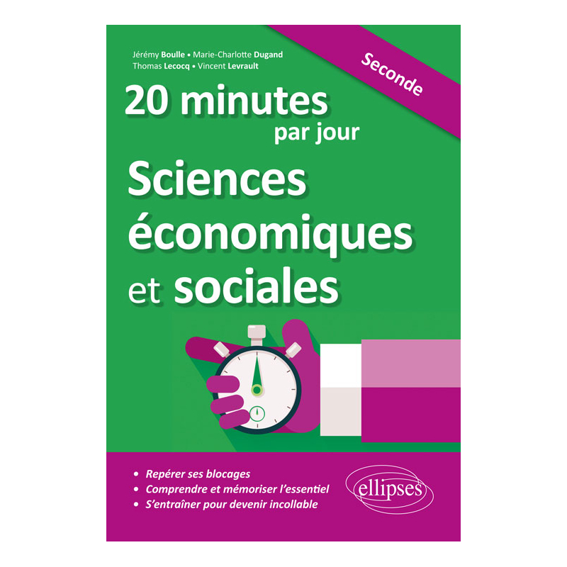 20 minutes par jour de Sciences économiques et sociales - Seconde