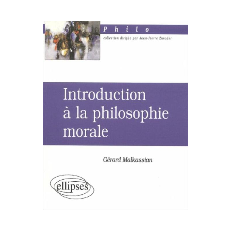 Introduction à la philosophie morale
